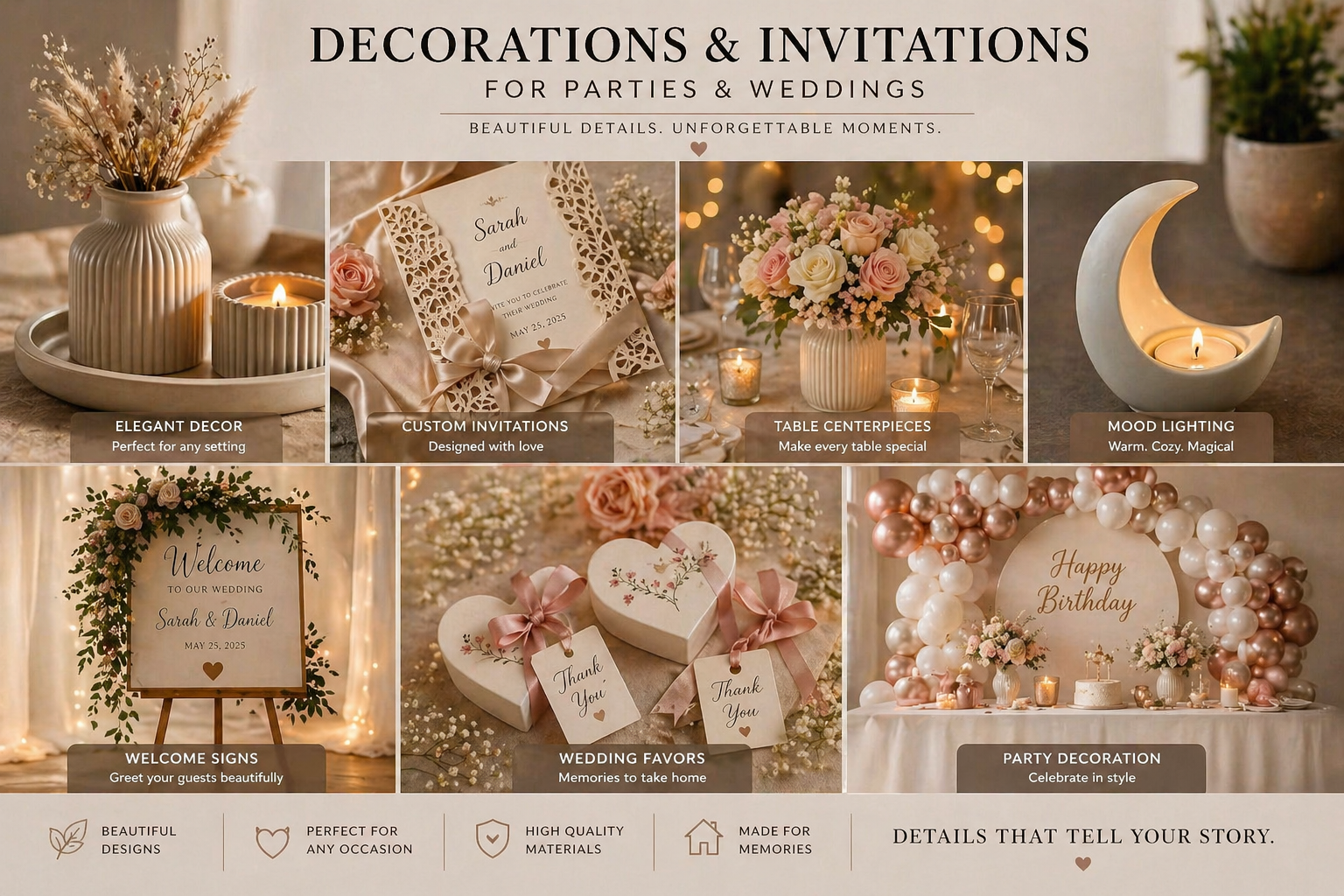 Party Decoration and Invitation