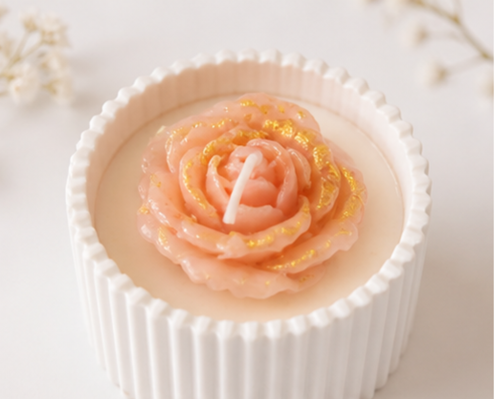 Flower candle cup