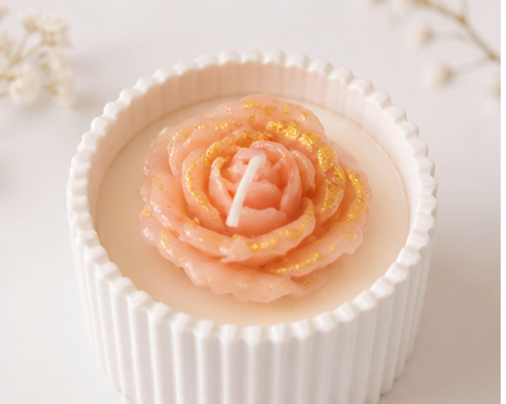 Flower candle cup