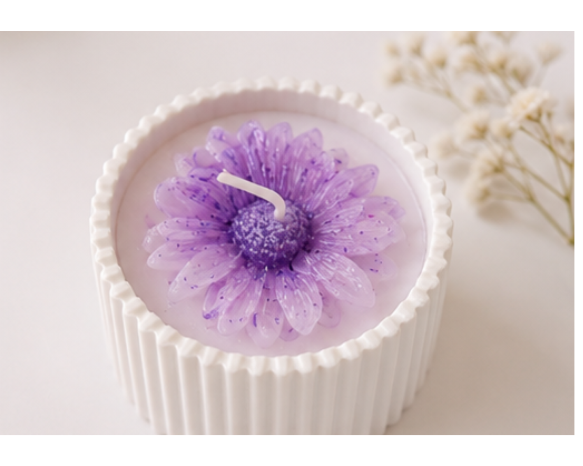 Flower candle cup