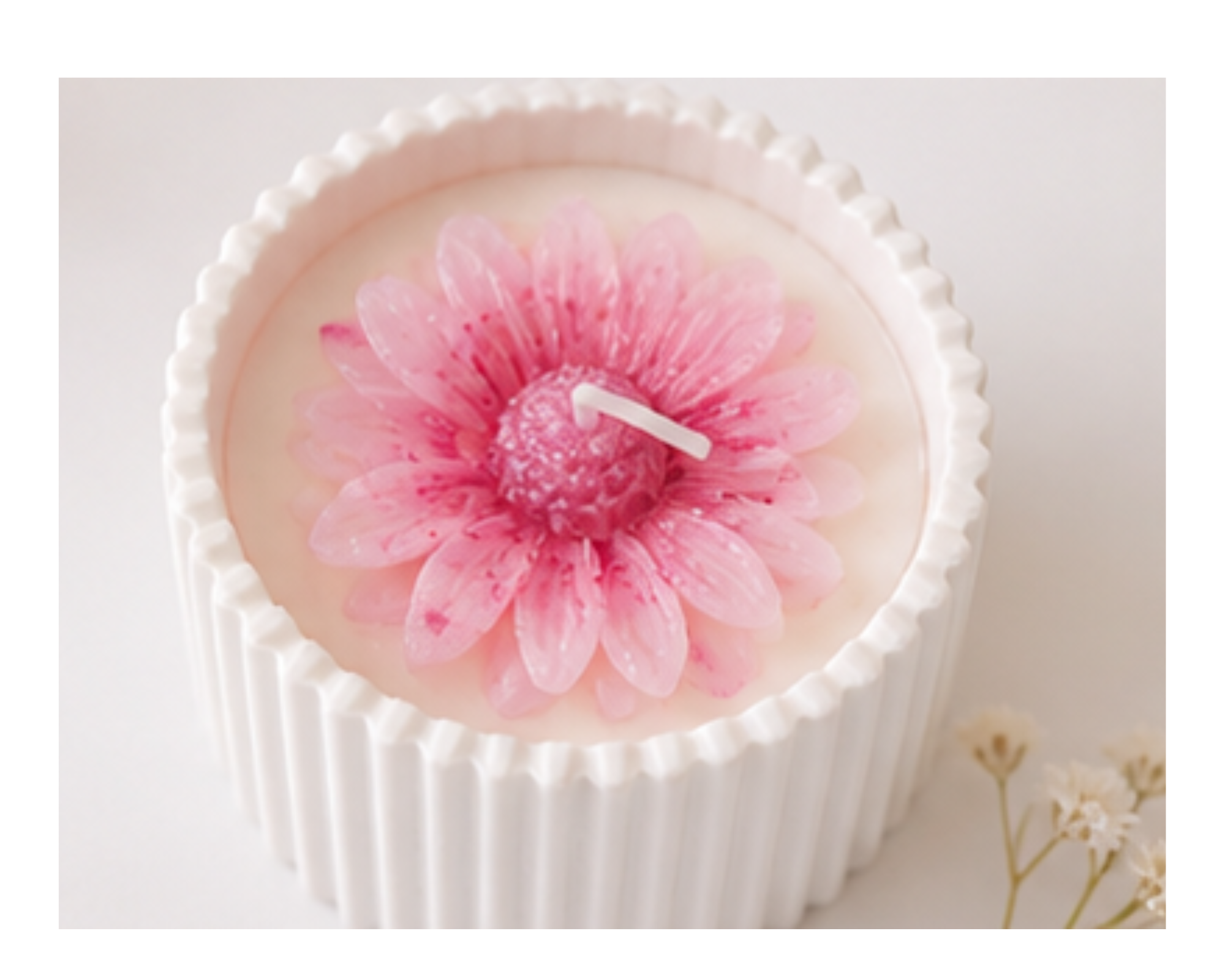 Flower candle cup