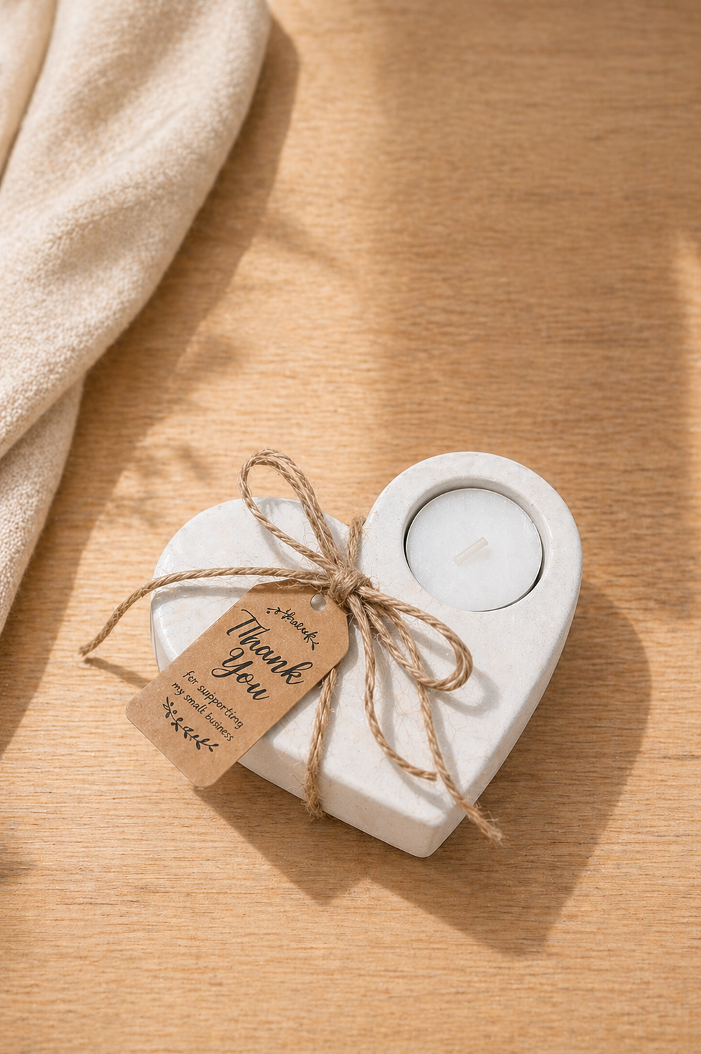 CANDLE - HEART SHAPE TEA LIGHT HOLDER