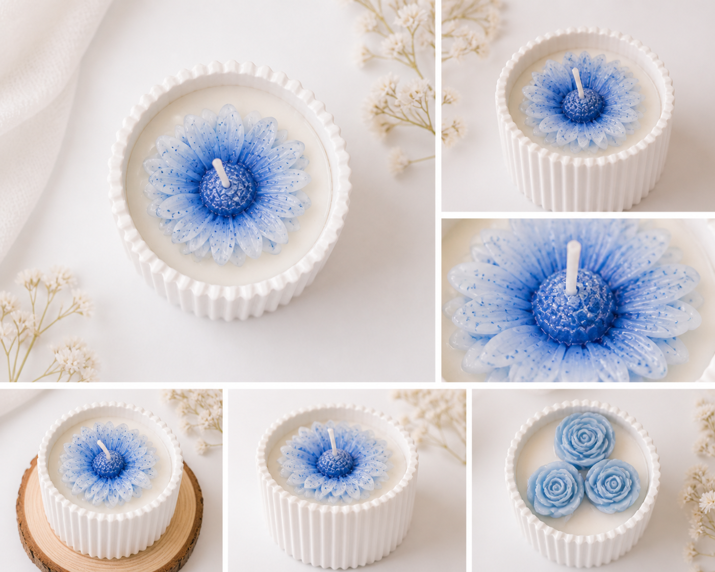 Flower candle cup
