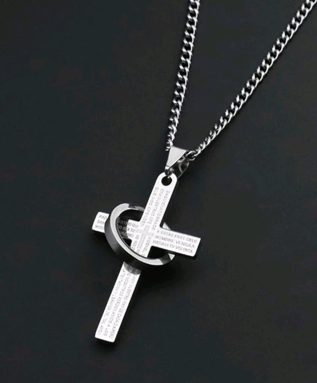 NECKLACE - Cross with ring