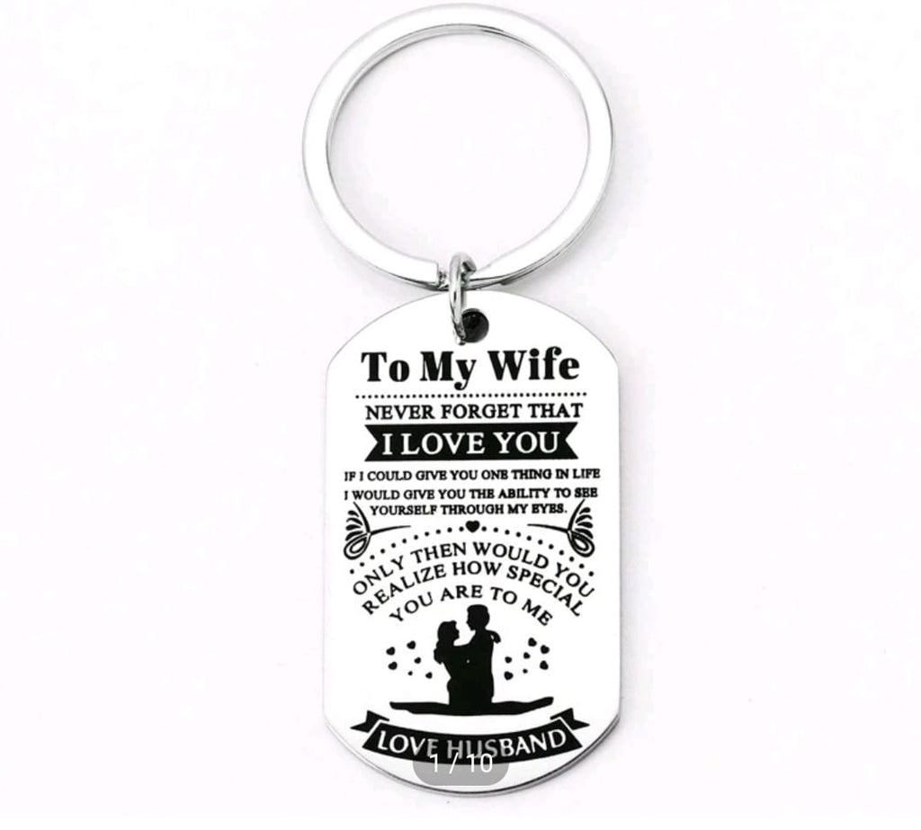 KEY CHAIN -  To My Wife
