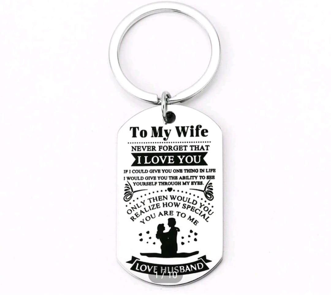KEY CHAIN -  To My Wife
