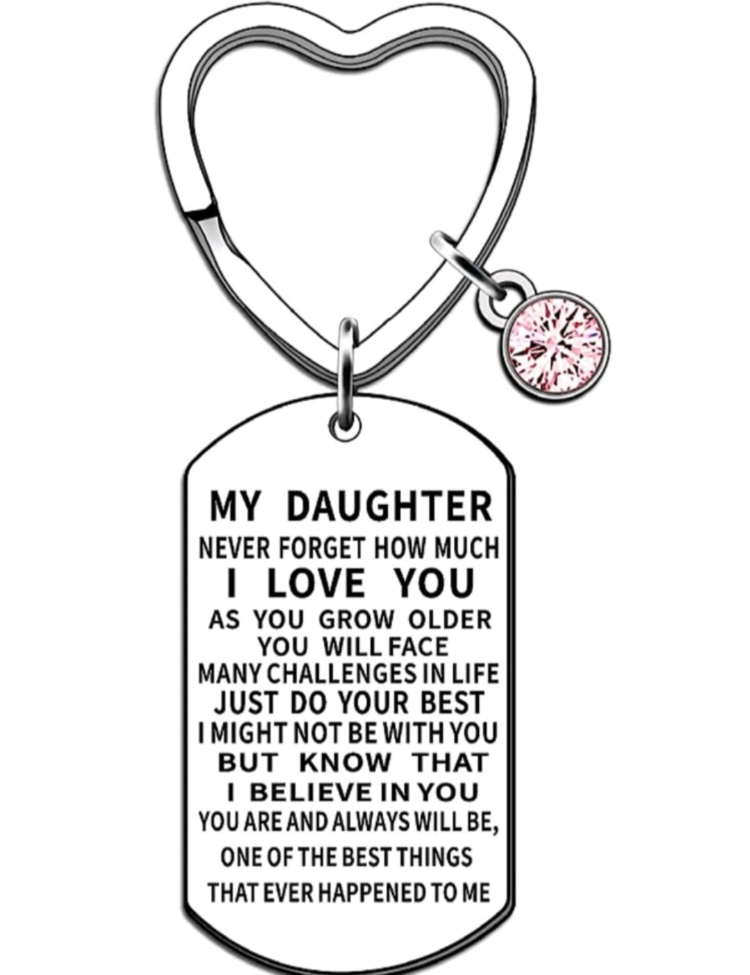 KEYCHAIN - TO MY DAUGHTER