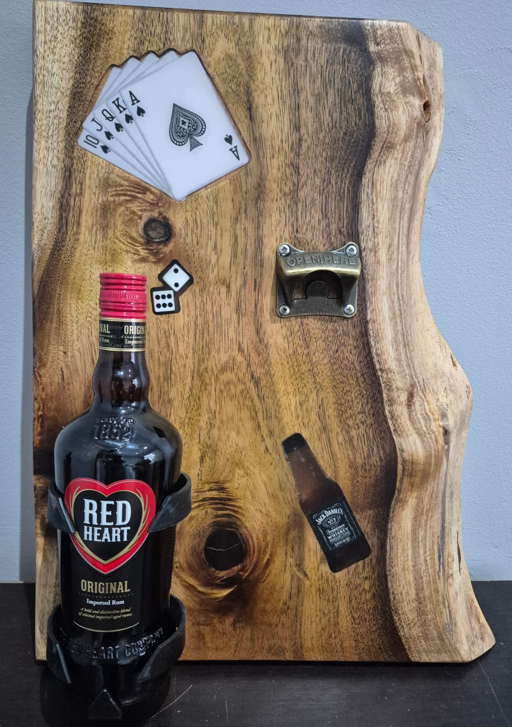 GIFT - WALL MOUNT with bottle holder and opener.