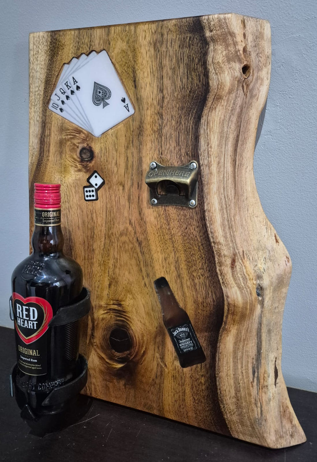 GIFT - WALL MOUNT with bottle holder and opener.