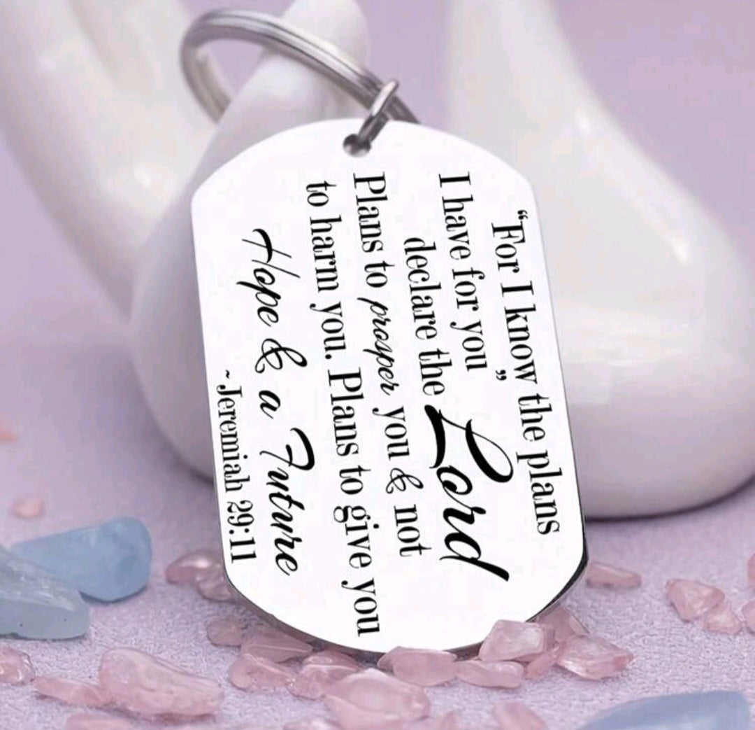 KEY CHAINS - FOR I KNOW THE PLANS