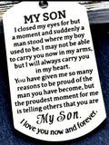 KEYCHAINS - TO MY SON