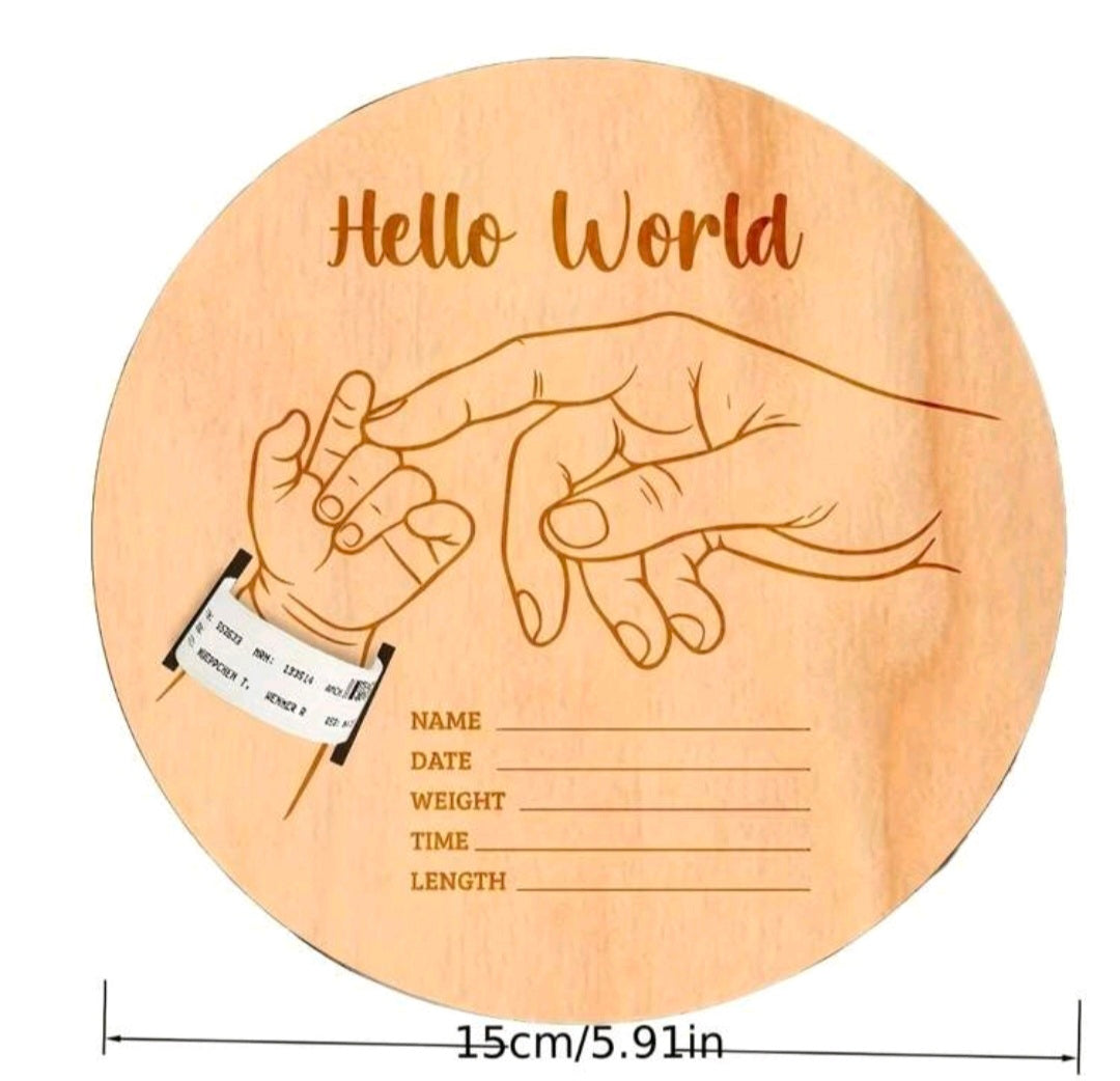 Baby Gift: Baby Hospital Band display