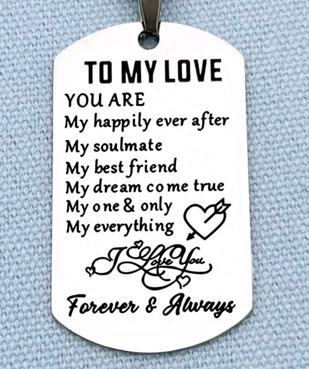 KEY CHAIN - TO MY LOVE