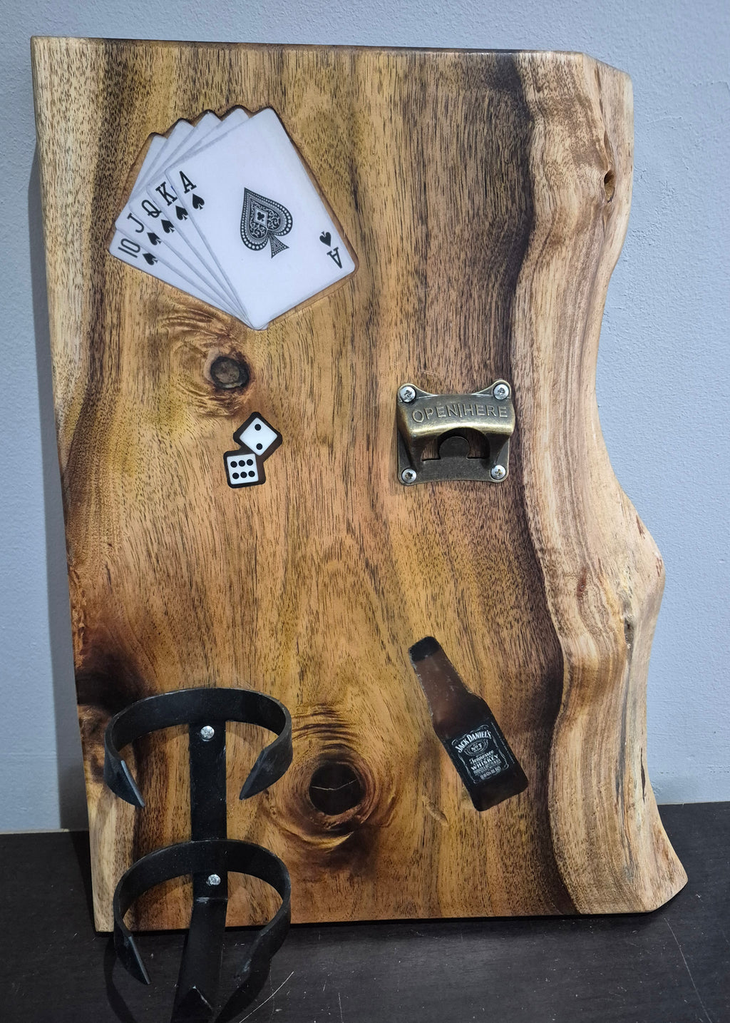 GIFT - WALL MOUNT with bottle holder and opener.