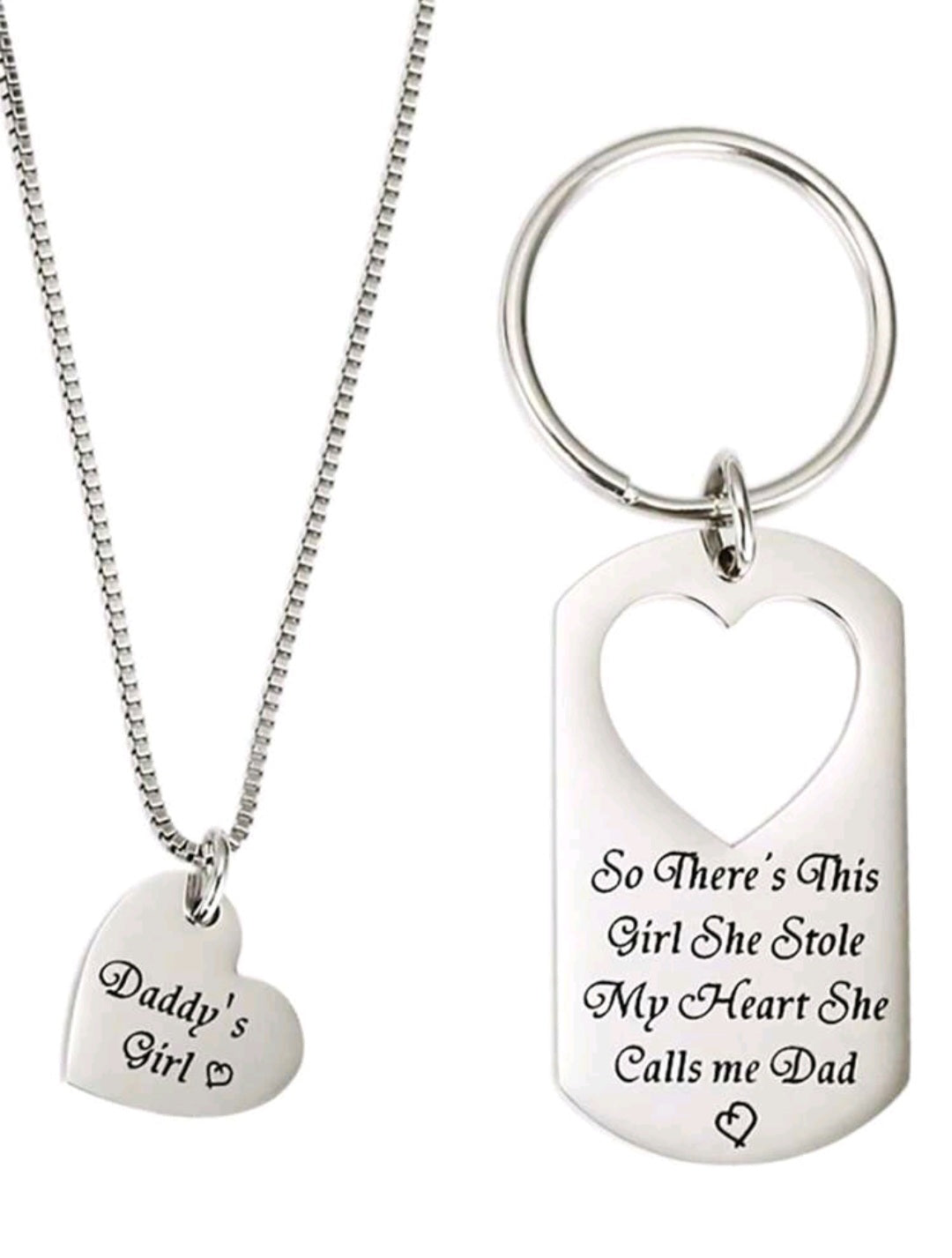 KEY CHAINS - DAD AND DAUGHTER