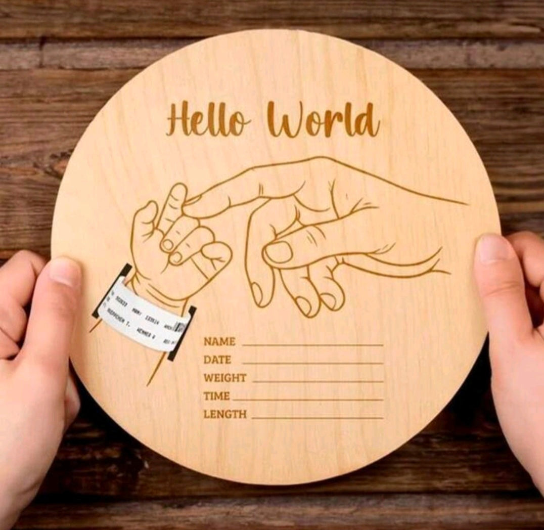 Baby Gift: Baby Hospital Band display