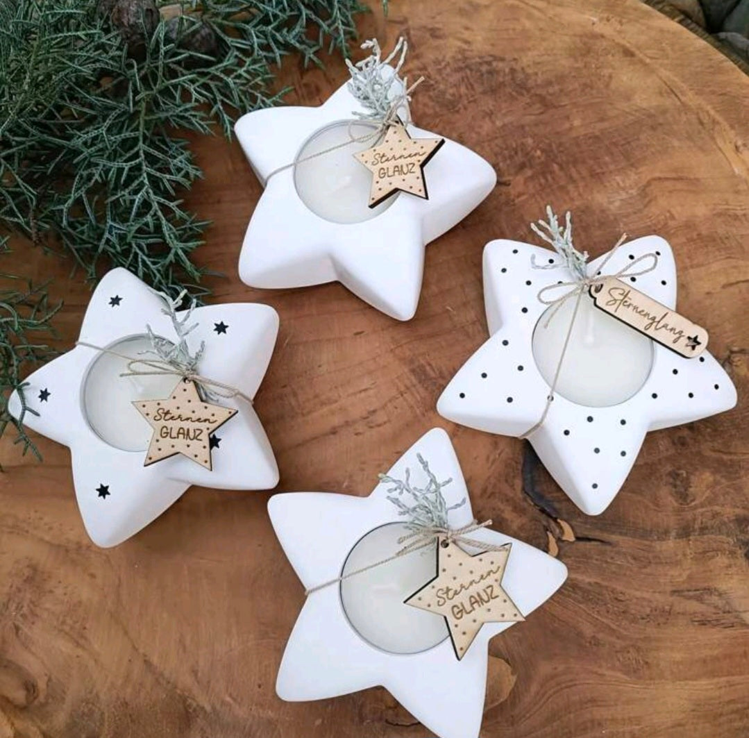 CANDLES -  STAR TEA LIGHT HOLDER