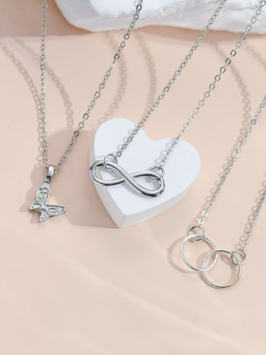 NECKLACE - Butterfly & infinity