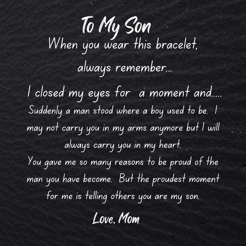 BRACELET - TO MY SON